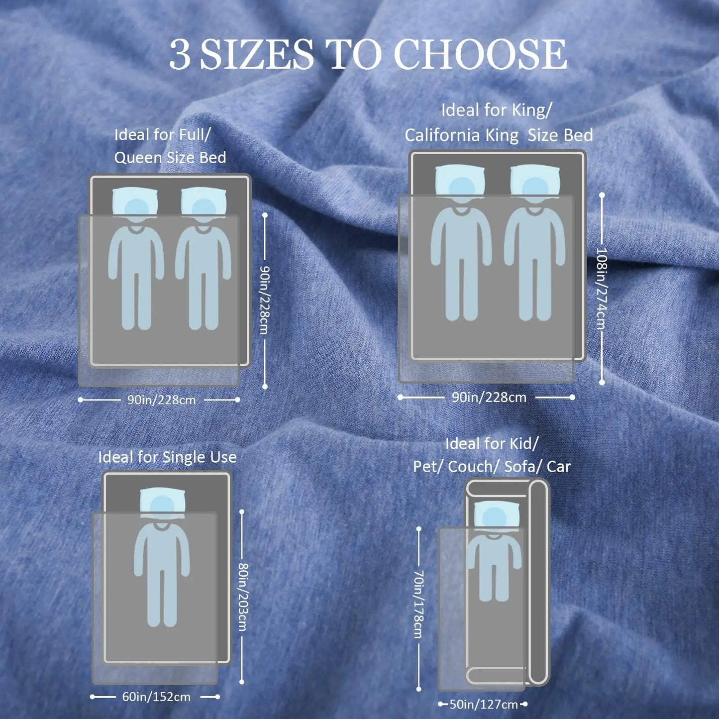 1PC Cooling Blanket for Hot Sleepers Lightweight Summer Cold Thin Blankets for Sleeping, Hot Flashes Night Sweats, Soft Blanket